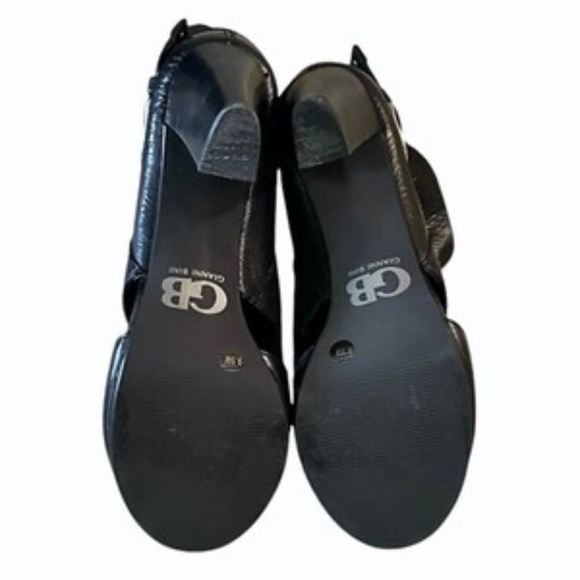 Gianni Bini Womens Black Slip On Boots Size 9.5 Peep Toe Boot - Picture 7 of 9